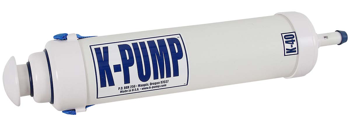 K -Pump K40 two stage hand pump for rafts, inflatable kayaks...