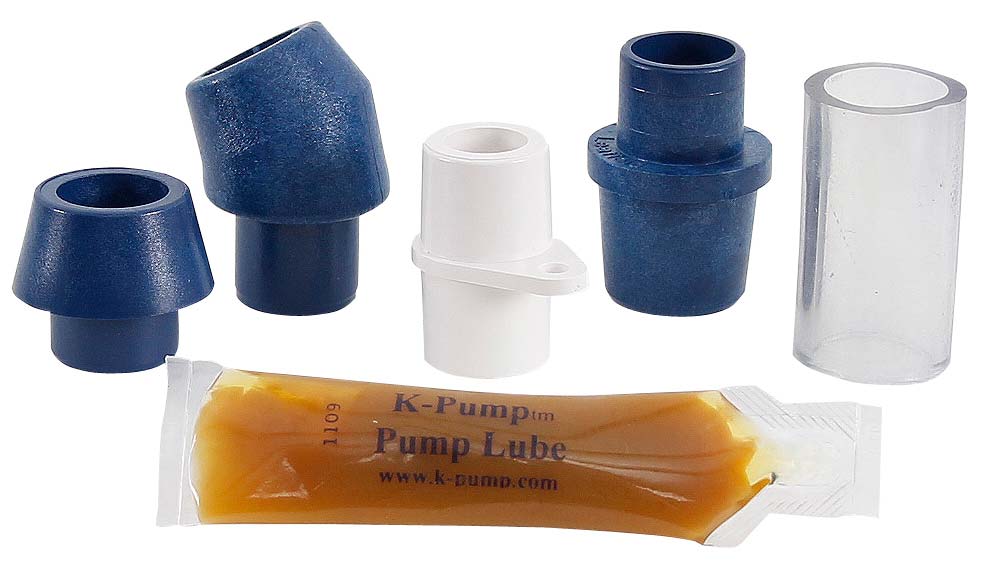 K-Pump K200 Hand Pump Valve Adapters and Lube